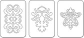 Sizzix Sizzlits Snijmal Set - Decorator Icons - 3 stuks