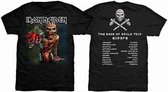 Iron Maiden Heren Tshirt -L- The Book Of Souls European Tour Zwart