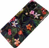 Apple iPhone X / Xs - Silicone zacht hoesje Mia bloemen multi - Geschikt voor