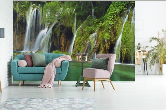 Papier peint photo en vinyle - Belle nature au parc national des lacs de Plitvice largeur 360 cm x hauteur 240 cm - Tirage photo sur papier peint (disponible en 7 tailles)