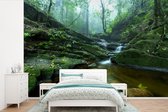 Papier peint Papier peint photo en vinyle - Saithip Waterfall Phu Soi Dao nature park en Thaïlande largeur 420 cm x hauteur 280 cm - Tirage photo sur papier peint (disponible en 7 tailles)