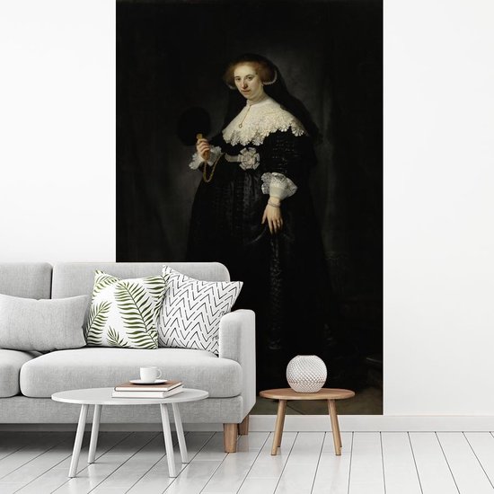 Fond d' écran - Papier peint photo - Le mariage Oopjen Coppit - Peinture par Rembrandt van Rijn - Largeur 140 cm x hauteur 220 cm