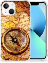 Telefoon Hoesje iPhone 13 Hoesje met transparante rand Kompas