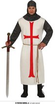 Fiestas Guirca Verkleedkleding Templar Heren Polyester Wit/grijs Mt 52-54