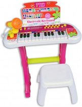 keyboard elektronisch junior 45 x 48 cm roze