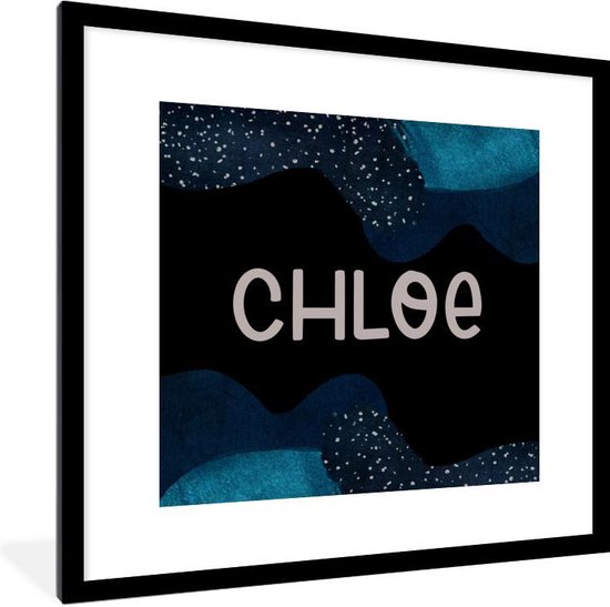 Foto: Fotolijst incl poster chloe pastel meisje 40x40 cm posterlijst