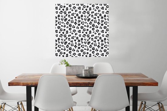 Affiche Imprimé Panthère - Grijs - Taches - 75x75 cm