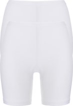 ten Cate Basic women pants (2-pack) - dames slips lange pijp met middelhoge taile - wit - Maat: S