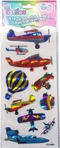 stickervel Laser junior 24 x 11 cm blauw/rood/geel