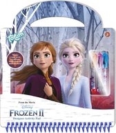 tekenboek Frozen junior 23 cm papier blauw 30-delig