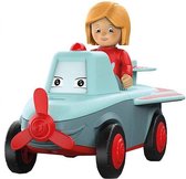 speelgoedauto Paula junior 16,5 cm rood/blauw 2-delig