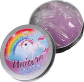 kneeddeeg Unicorn Glitter junior 8,5 cm aluminium paars