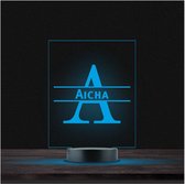 Led Lamp Met Naam - RGB 7 Kleuren - Aicha