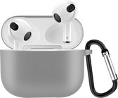Apple AirPods 3 hoesje - Silicone - Grijs
