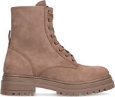 Sacha - Dames - Bruine nubuck veterlaarsjes - Maat 40