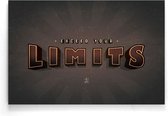 Walljar - Exceed Your Limits - Muurdecoratie - Poster