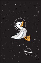 Walljar - Astronaut Eend - Muurdecoratie - Canvas schilderij