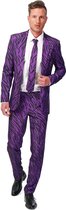 Suitmeister Pimp Tiger - Mannen Kostuum - Paars - Feest - Maat S
