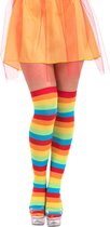 Carnival Toys Kousen Striped Dames Nylon Rood/groen One-size