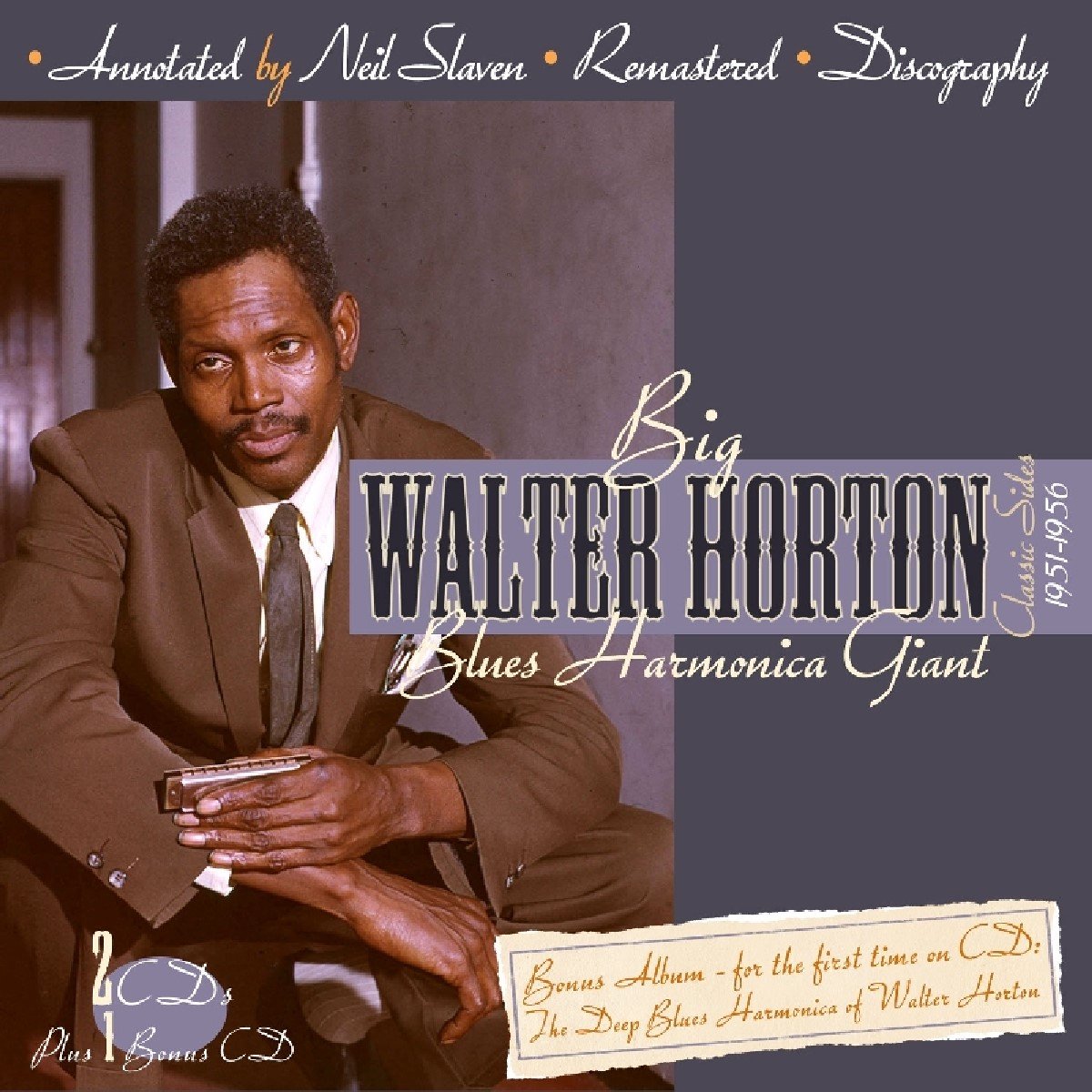 Walter Horton - Blues Harmonica Giant (Classic Sides 1951-1956) (3 CD) (Remastered)