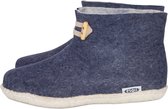 Vilten damesslof High Boots navy blue Colour:Donkerblauw/ Lichtgrijs Size:39