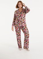 Promise - Night Rose Pyjama - maat XXL - Bloemenprint Grijs - maat XXL - Bloemenprint Grijs