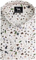 GENTS | Blumfontain Overhemd Heren Volwassenen print insect wit Maat L 41/42