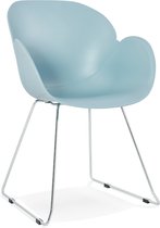 Alterego Moderne stoel 'NEGO' blauw van kunststof