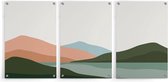 Walljar - Horizon - Muurdecoratie - Plexiglas schilderij