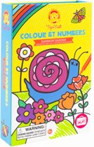 Tiger Tribe meeneem Colour By Numbers Rainbow Garden +5 jaar
