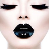 Black lips – 100cm x 100cm - Fotokunst op PlexiglasⓇ incl. certificaat & garantie.