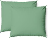 Charm & Co Kussensloop Set Sage Green - 2 stuks - 60 x 70 - Sage Green