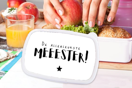 Boîte à pain Wit - Boîte à lunch - Boîte à pain - Cadeau maître - Citation - Étoile - 18x12x6 cm - Adultes - Cadeau Saint Valentin