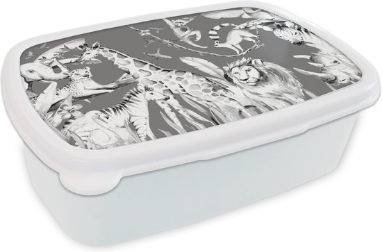 thumbnail: 30 Stuks Dieren Thema Lunchboxen Voor Kinderfeest - 12x10x15 Cm, Picknick En Verjaardag (Jungle Motief)