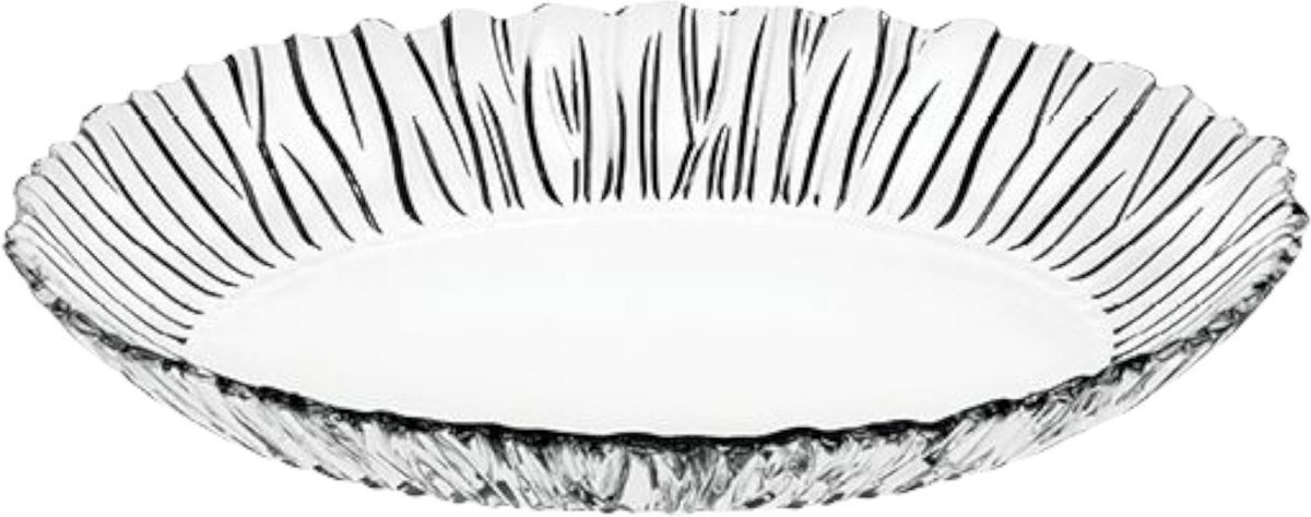 Pasabahce - serveerschaal ovaal - Aurora - dik glas - helder - 33x25 cm