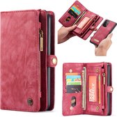 CaseMe Vintage Wallet hoesje Samsung A72 Rood