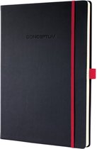 Sigel SI-CO660 Notitieboek Conceptum RED Edition Hardcover A4 Zwart Geruit