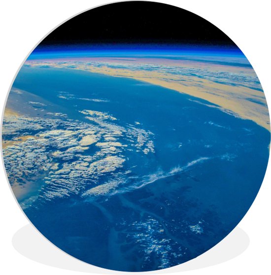 WallCircle - Cercle mural ⌀ 150 - Terre - Espace - Air - Tableaux ronds salon - Plaque murale ronde - Cercle Décoration murale murale - Décoration chambre intérieur - Décoration murale - Accessoires de maison