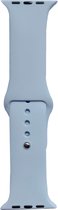 Hidzo Horlogebandje geschikt voor Apple Watch Series 1/2/3/4 - 38MM / 40MM - Siliconen - Pastel Blauw