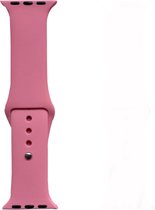 Hidzo Horlogebandje - Geschikt Voor Apple Watch Series 1/2/3/4 - 42MM / 44MM - Siliconen - Roze