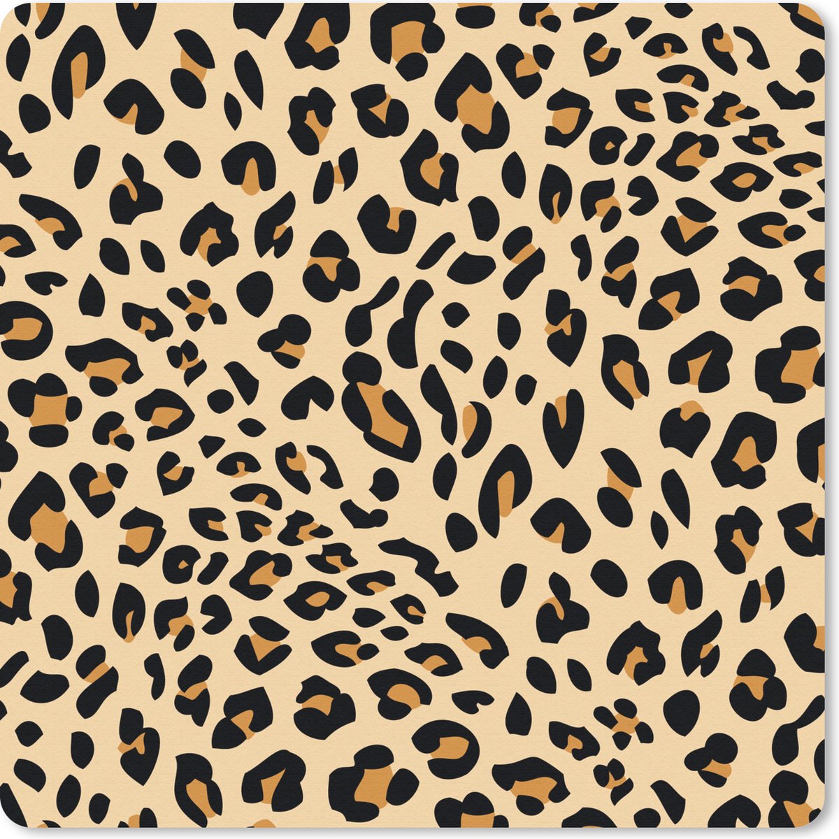 Muismat 30x30 cm - Mousepad Dierenprint - Panter - Luipaard - Muismatten