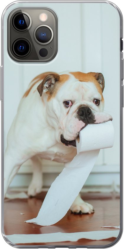 Coque iPhone 13 Pro - Chien jouant avec du papier toilette - Siliconen -  Sinterklaas -... | bol.com