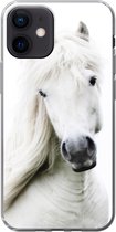 Geschikt voor iPhone 12 hoesje - Paarden - Boerderijdieren - Manen - Siliconen Telefoonhoesje