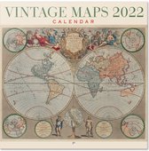 Grupo Erik Wandkalender Vintage Maps 2022 30 X 30 Cm Beige