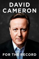 Boekcover met close-up van David Cameron, met de titel 'DAVID CAMERON FOR THE RECORD'.