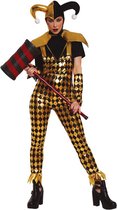 Fiestas Guirca Clownskostuum Dames Polyester Zwart/goud Mt 42/44