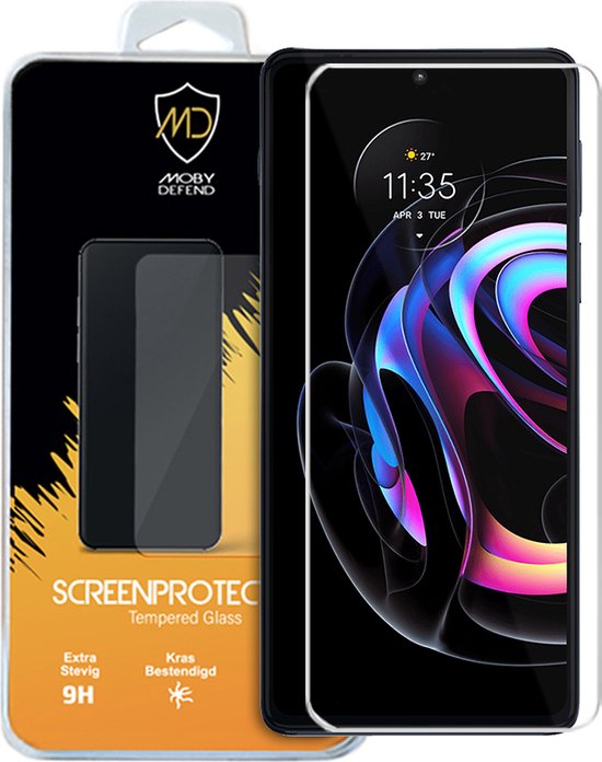 Motorola Edge 20 Lite Screenprotector - MobyDefend Case-Friendly Screensaver - Gehard Glas - Glasplaatje Geschikt Voor Motorola Edge 20 Lite