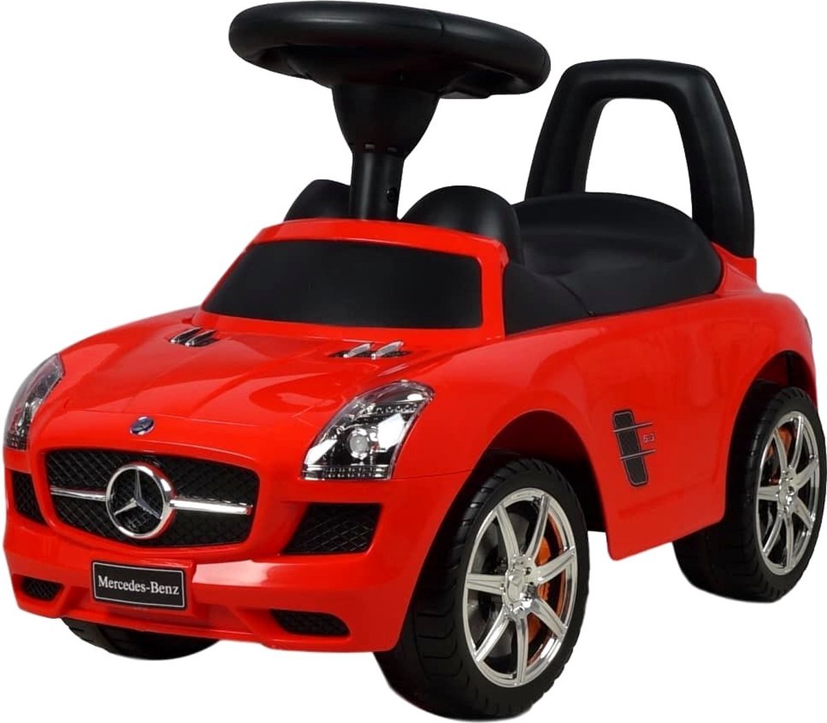 Eco Toys Mercedes SLS Loopauto - Rood - met claxon en muziek - ECOTOYS