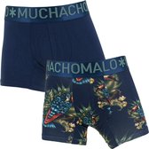 Muchachomalo jongens bamboe bird 2P blauw - 146/152