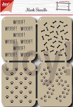 Joy!Crafts: Noor! design honden mask stencil